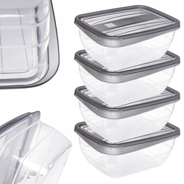 Scatole per alimenti 4 pz. Vedo - Curver-image-1