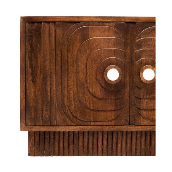 Credenza colore naturale scuro in mango massiccio 40x75x116 cm Sangar – Premier Housewares-image-4