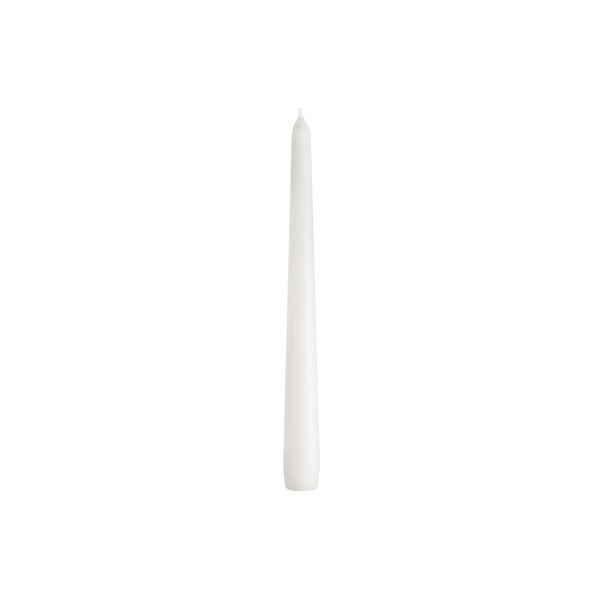 Set di 4 candele bianche, tempo di combustione 7 h Tapers - Unipar