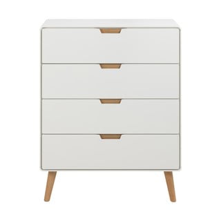 Cassettiera bianca 80x100x40 cm Lowell - Actona