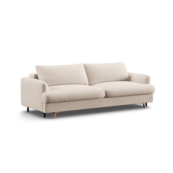 Divano beige allungabile/con contenitore 233 cm Naomi – Micadoni 