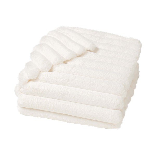 Coperta color crema in micropile 180x220 cm Boudoir – douceur d'intérieur