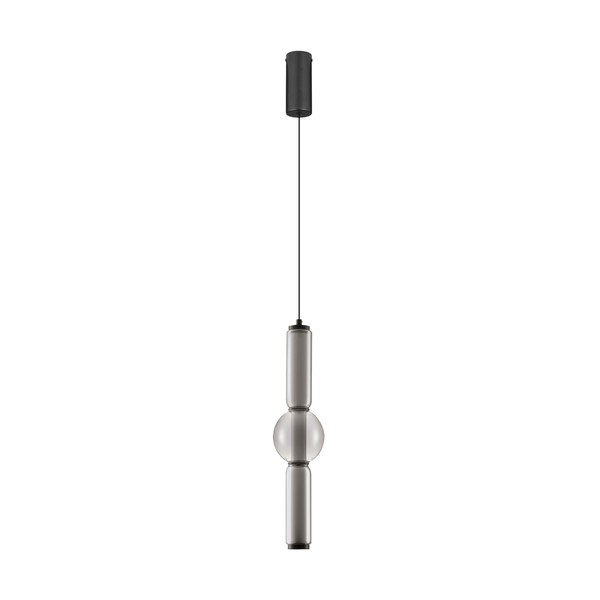 Lampadario LED grigio in vetro con intensità regolabile ø 12 cm Ulon – Nova Luce