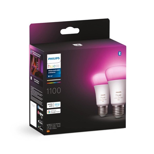 Lampadine smart a LED in set da 2 E27, 11 W White and color ambiance - Philips Hue-image-2