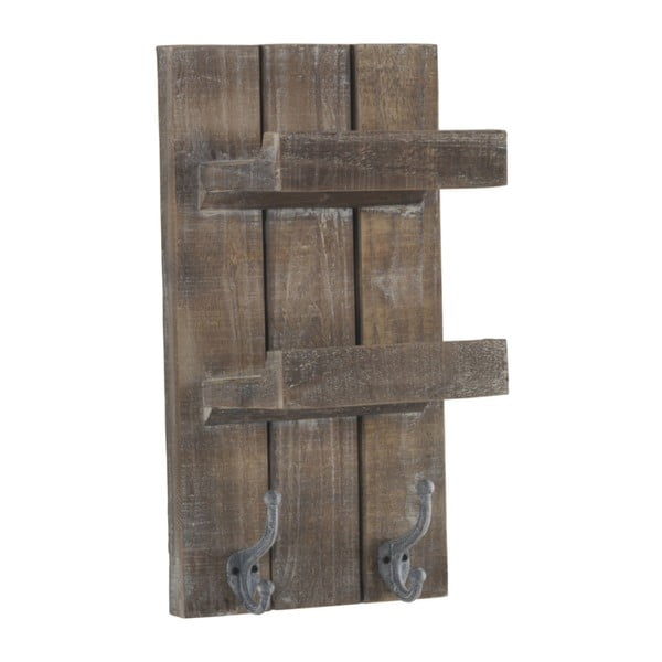 Mensola da parete in legno con 2 ganci Sencil - Geese