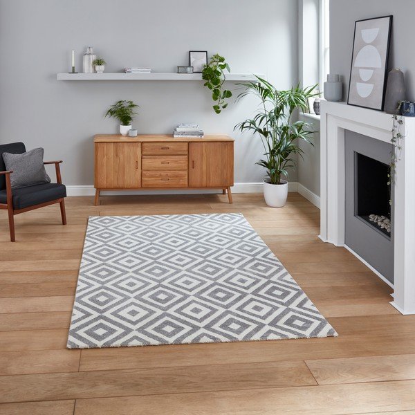 Tappeto grigio Dadi, 160 x 220 cm Brooklyn - Think Rugs-image-1