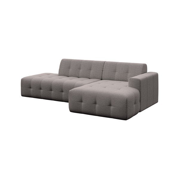 Divano angolare grigio (con penisola a destra e chaise lounge) Tuil – Rodier-image-2