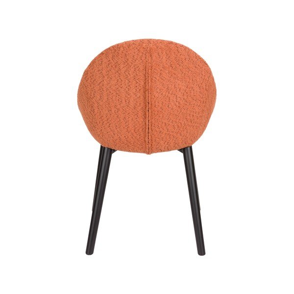 Sedia da pranzo arancione in imbottito Fenna – Dutchbone-image-3