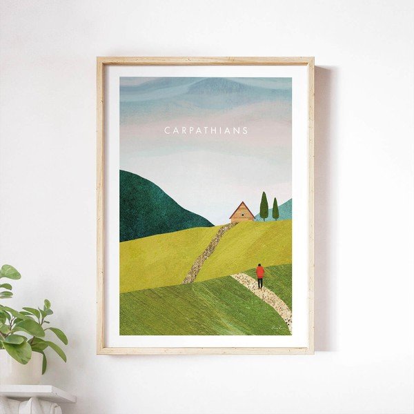 Poster 50x70 cm Carpathians - Travelposter-image-1