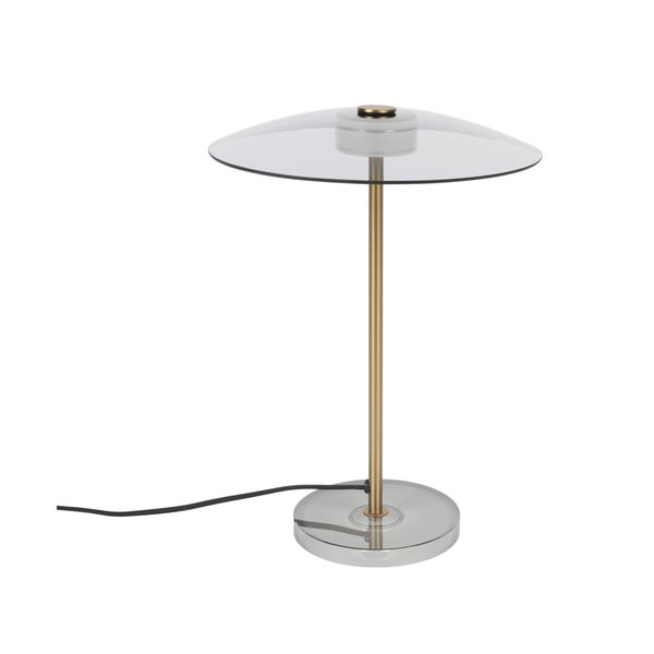 Lampada da tavolo LED grigia/dorata con paralume in vetro con intensità regolabile (altezza totale 42 cm) Float – Zuiver