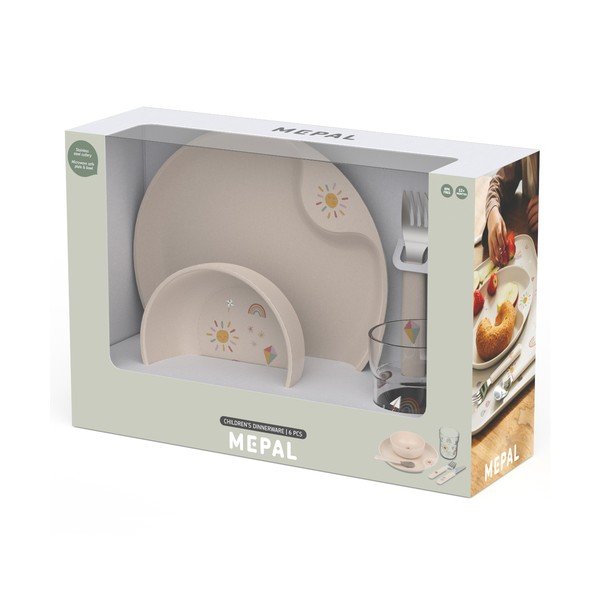 Set da pranzo per bambini in plastica 6 pz Sunshine & Rainbow – Mepal-image-2