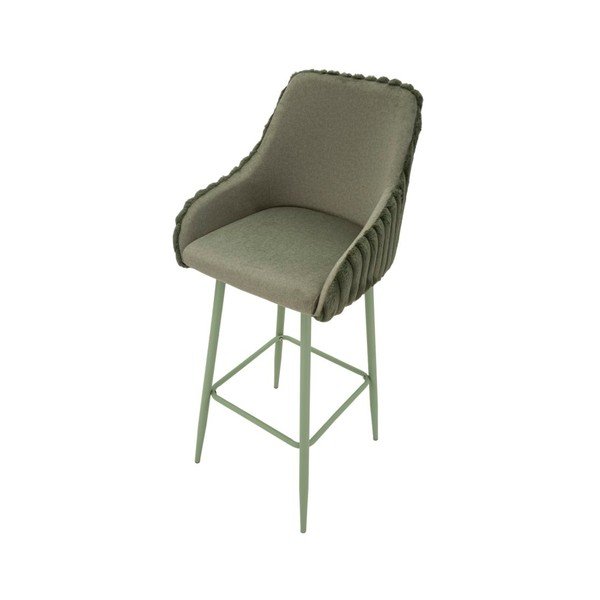 Set di sbagelli da bar verdi in imbottito con braccioli 2 pz (altezza della seduta 78 cm) Alaska – Mauro Ferretti-image-3