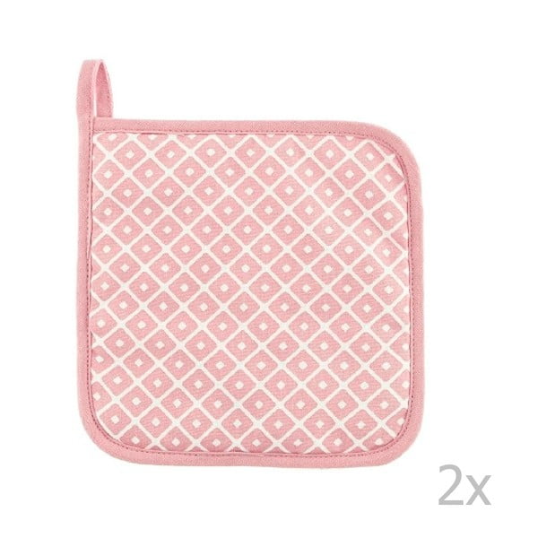 Presine in set in cotone 2 pz Geo – Tiseco Home Studio-image-1