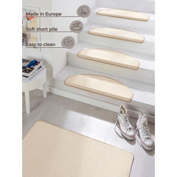Set di 15 gradini per scale color crema, 23 x 65 cm Fancy - Hanse Home-image-4