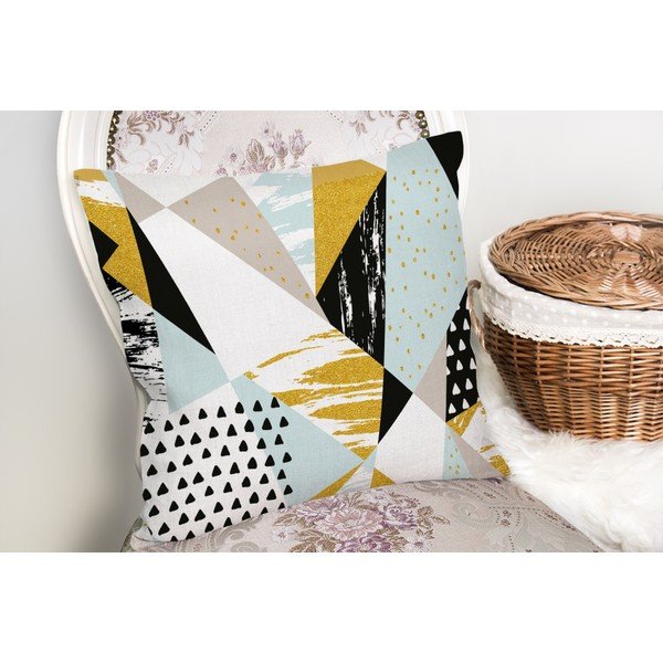 Federa in misto cotone Liandnse Modern Geometric Sekiller, 45 x 45 cm - Minimalist Cushion Covers-image-1