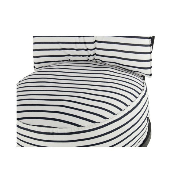 Poltrona da giardino imbottita bianca e blu Emma - Hartman-image-3