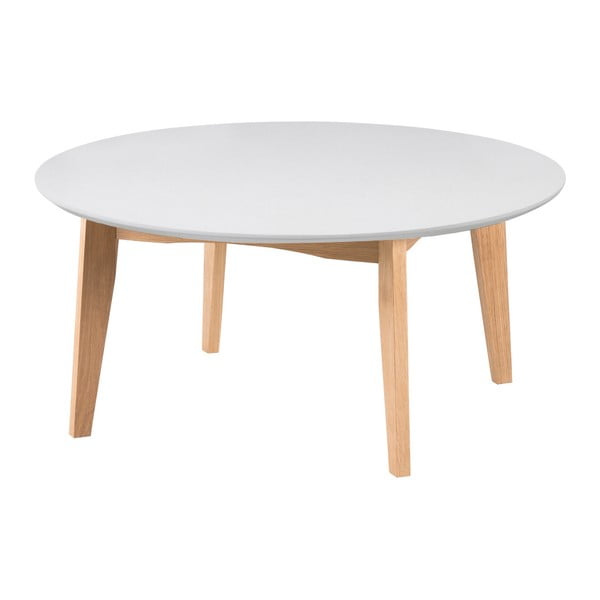 Tavolino rotondo bianco ø 90 cm Abin - Actona-image-1
