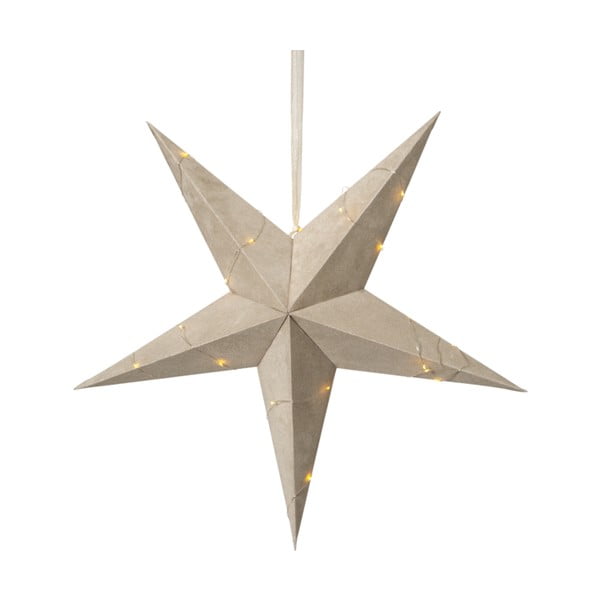 Decorazione luminosa natalizia beige, ø 60 cm Velvet - Star Trading