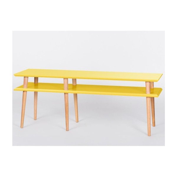 Tavolino Mugo Yellow, 119 cm (larghezza) e 45 cm (altezza) - Ragaba