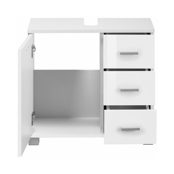 Mobile in legno bianco sotto il lavello Rhonda - Støraa-image-2