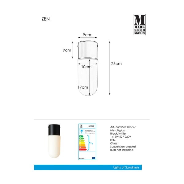 Lampada a soffitto Ceiling Black Zen - Markslöjd-image-2