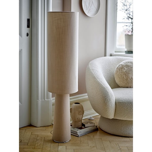Lampada da terra in colore naturale con paralume in tessuto (altezza 120 cm) Emmie - Bloomingville-image-2