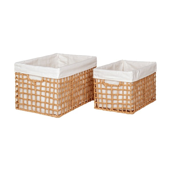 Set di cesti 2 pz 25x35x22 cm Bustelo – House Nordic