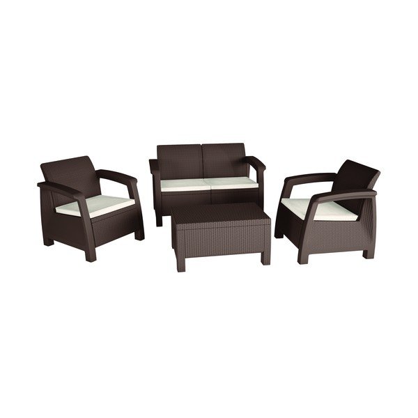 Set da giardino marrone Bahamas - Keter