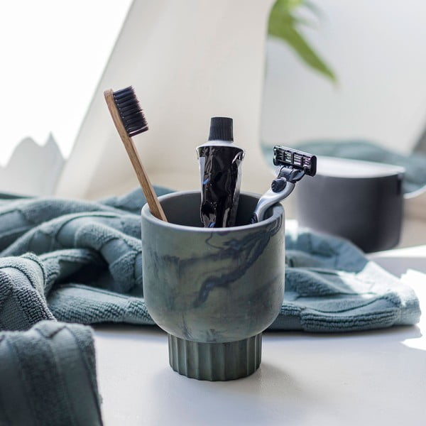 Portaspazzolini verde in pietra Attitude - Mette Ditmer Denmark-image-2