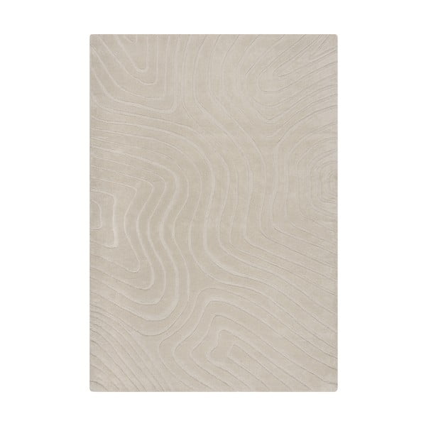 Tappeto in lana tessuta a mano color crema 120x170 cm Mesmerise Natural - Flair Rugs