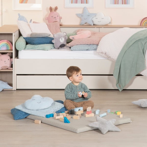 Palestrina per bambini beige 78x100 cm Greyish gesteppt – Roba-image-1