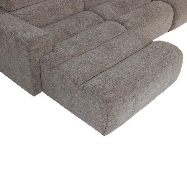 Divano angolare grigio reclinabile (con penisola a destra/con chaise lounge) Novi – WOOOD-image-4