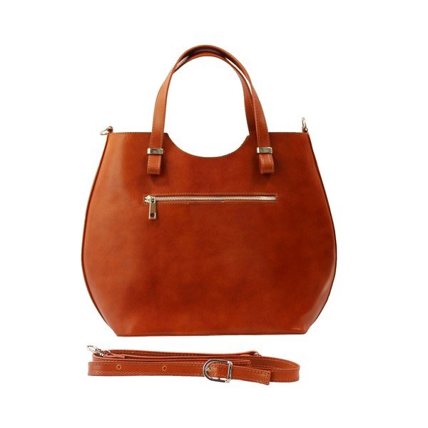 Borsa Denisse in pelle marrone cognac - Chicca Borse-image-2