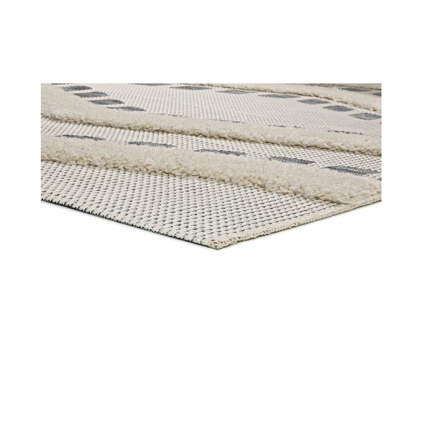 Tappeto bianco e grigio Cheroky Harto, 155 x 230 cm - Universal-image-2