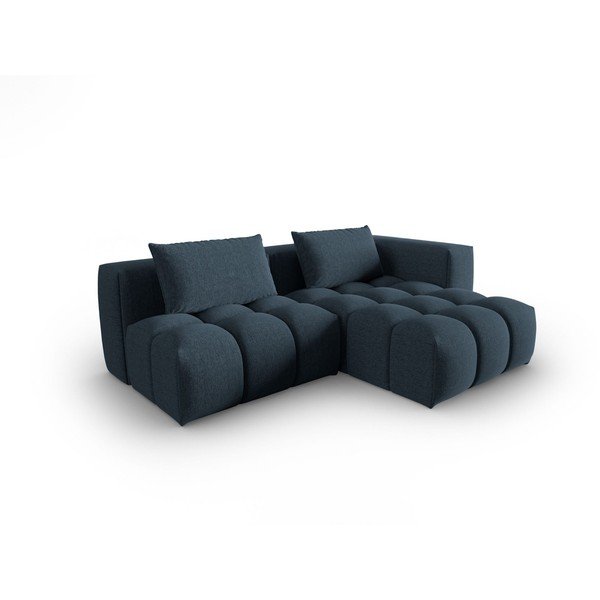Divano angolare blu scuro (con penisola a destra/con chaise lounge) Verona – Cosmopolitan Design