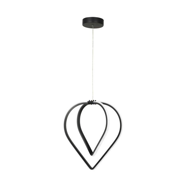 Lampadario LED nero in metallo ø 33 cm Pars – Squid Lighting