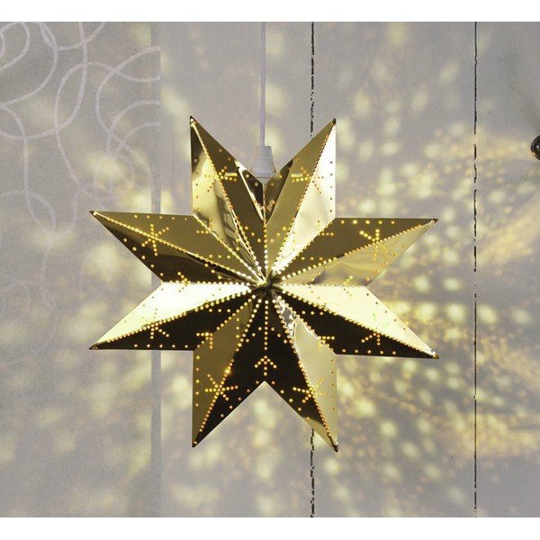 Decorazione luminosa natalizia di colore oro Classic - Star Trading-image-1