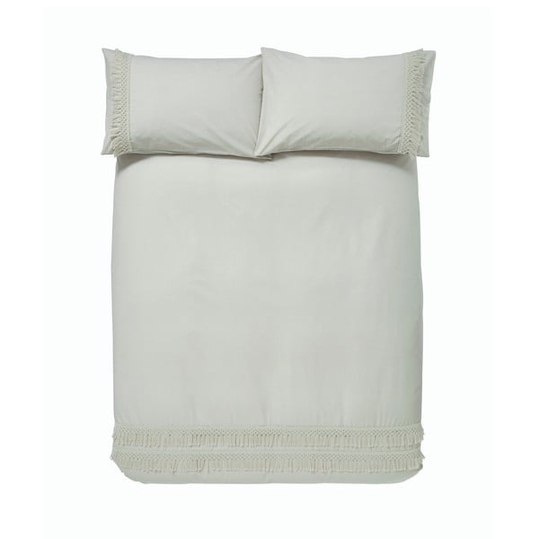 Biancheria da letto in cotone grigio e beige, 200 x 200 cm Izmir - Pineapple Elephant-image-2