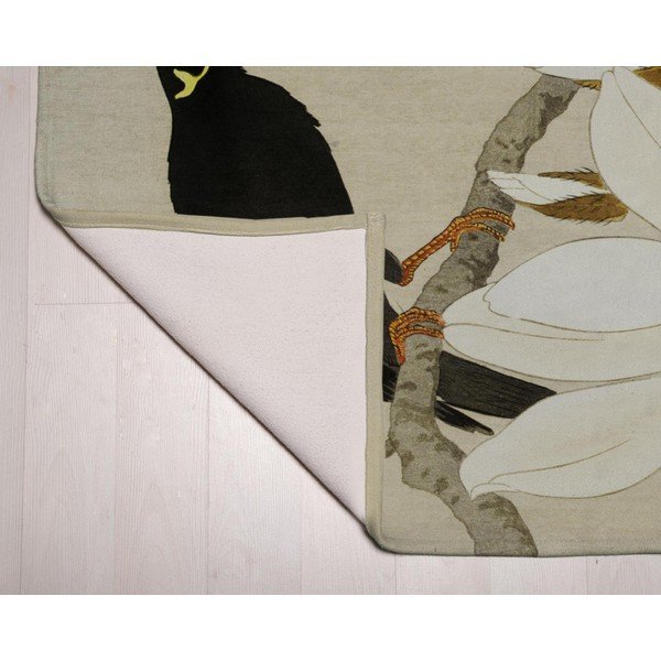 Tappeto verde e beige 135x55 cm Bird - Velvet Atelier-image-2