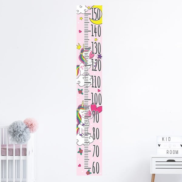Adesivo per bambini - metro per porta o parete 15x100 cm Unicorns - Ambiance-image-1