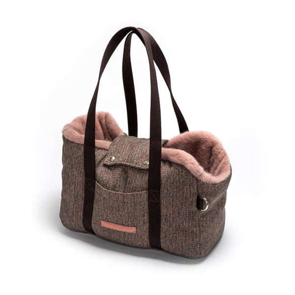 Borsa da trasporto per cani 28x42 cm Milano Herringbone M - Cloud7