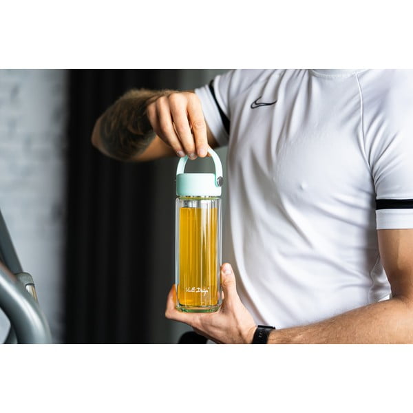 Bottiglia color menta in vetro 350 ml Fuori – Vialli Design-image-4