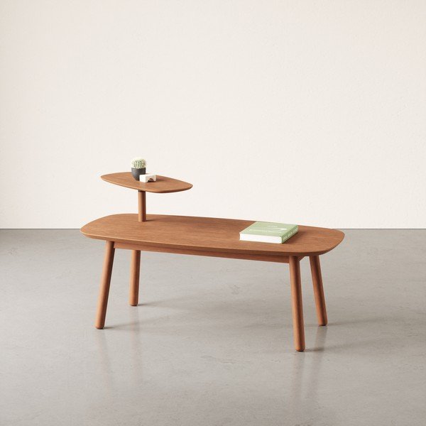 Tavolino in faggio marrone 56x120 cm Swivo - Umbra-image-1
