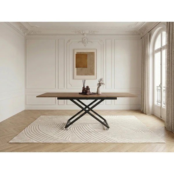 Tavolino da salotto di colore naturale 80x120 cm Diana – Bobochic Paris-image-1