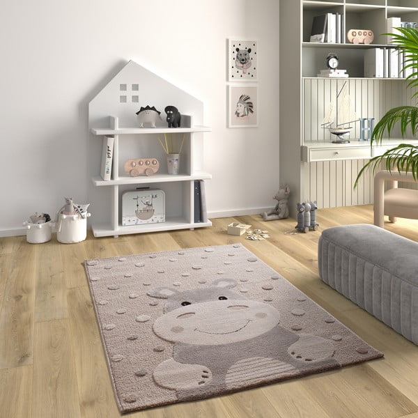 Tappeto per bambini beige 120x170 cm Clown – Universal-image-1