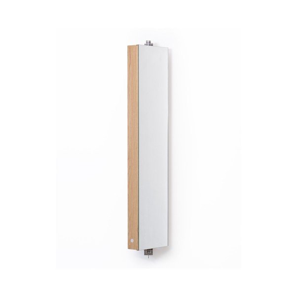 Otočné zrcadlo s úložným prostorem z dubového dřeva Wireworks Mezza, výška 110 cm-image-4