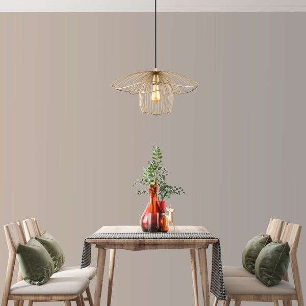 Lampada a sospensione di colore oro , altezza 123 cm Root - Squid Lighting-image-2