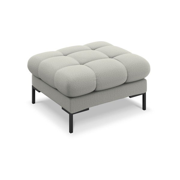 Poggiapiedi grigio chiaro , 60 cm Bali - Cosmopolitan Design-image-3