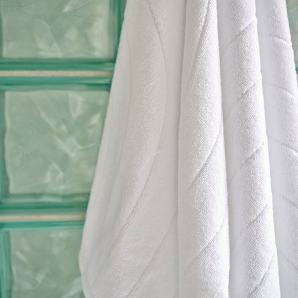 Asciugamano in spugna di cotone grigio chiaro 50x100 cm Time - Zone-image-2