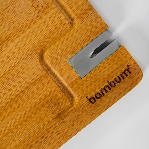 Tagliere in bambù con affilatoio, Livada, 33x25 cm - Bambum-image-1